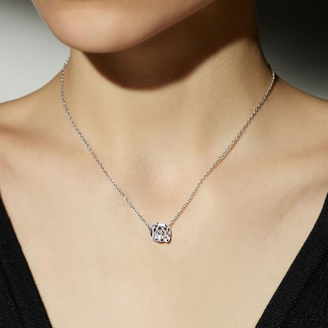 Detalle 1 de Ruaidhra 925 Sterling Silber Charms Anhänger mit Gravuren „Locked in your heart“, „True love“ & „Love you“