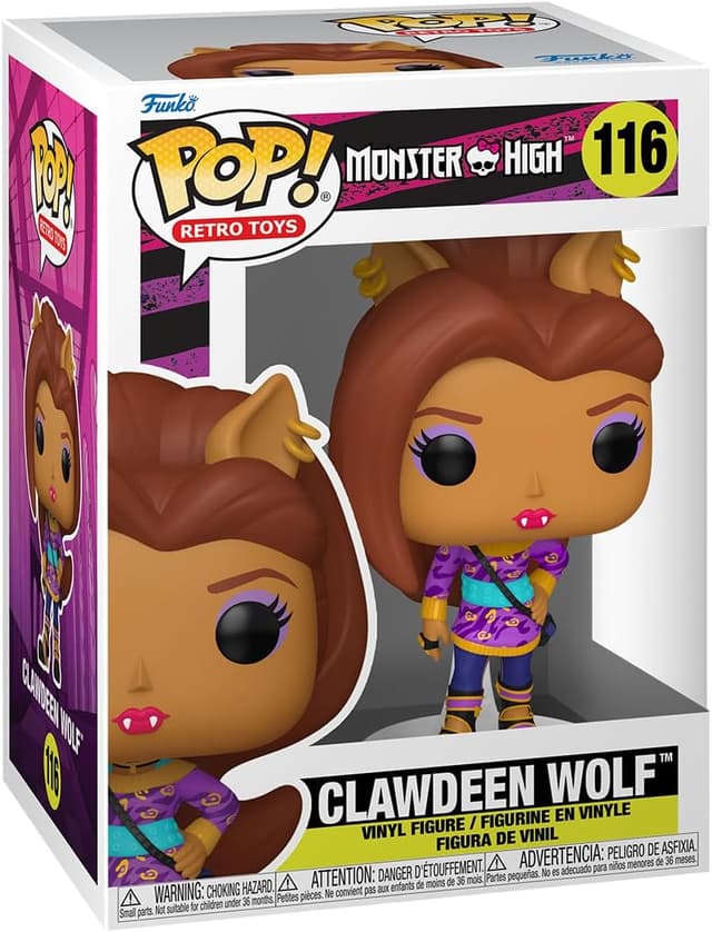Detalle de Funko Pop! Monster High – Clawdeen Wolf, figurine en vinyle à collectionner (env. 9,5 cm)