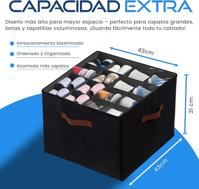 Thumbnail 2 de SABN STORE Organizador Zapatos Armario 4 unidades