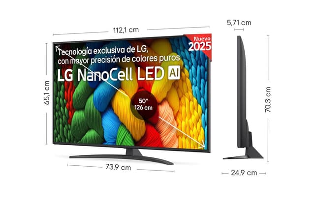 Detalle 2 de LG NANO81 50 pulgadas 4K NanoCell 2025