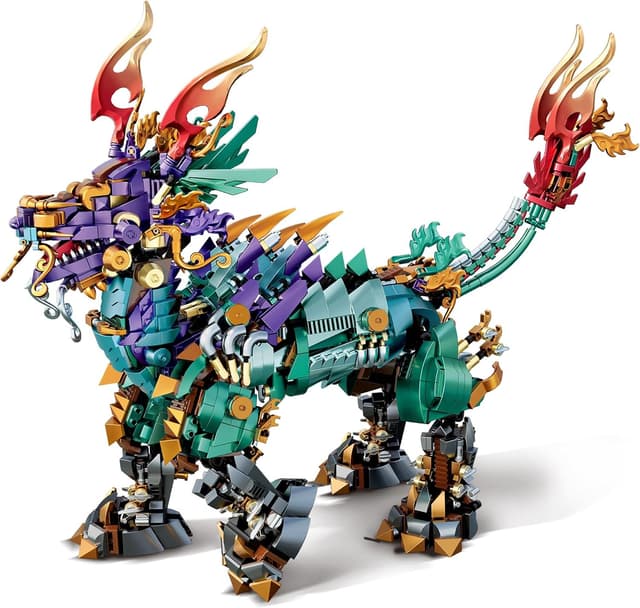 Detalle de Brihappen Kirin – Lot de 1616 blocs de construction chinois pour adultes et enfants