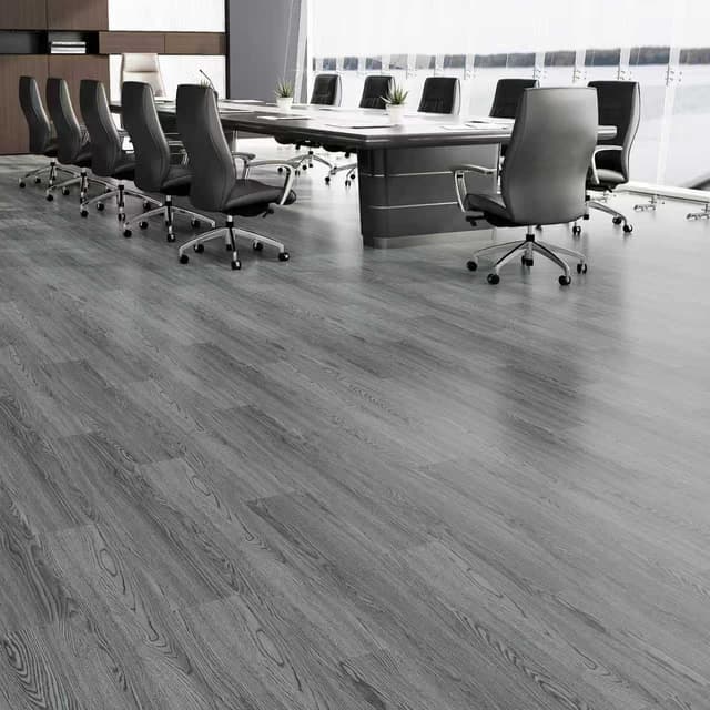 Detalle de ATOPOSE Peel and Stick Vinyl Plank Flooring (36 PCS, Washed Grey, 1.5mm) – Waterproof, DIY self-adhesive wood effect