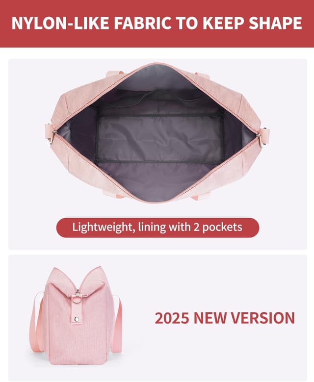 Detalle de Narwey Easyjet cabin underseat foldable travel bag 45x36x20cm (25L) – pink