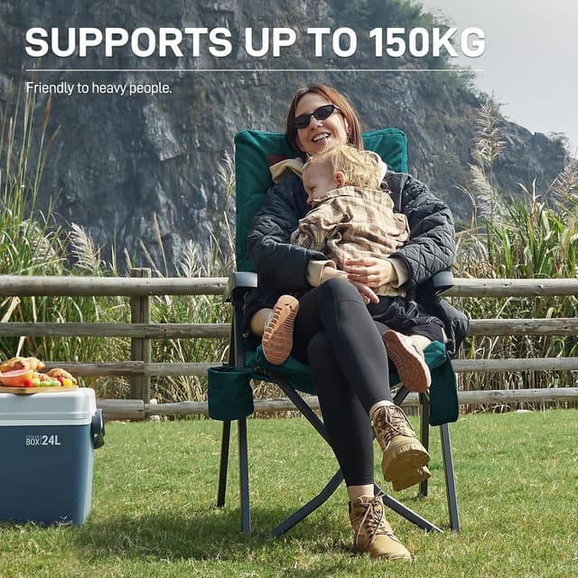 Detalle de EVER ADVANCED camping chairs 150kg load