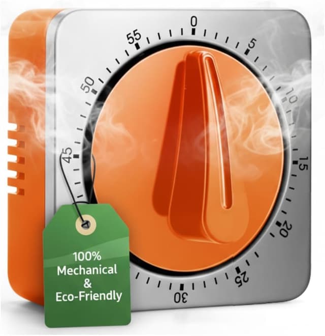 Detalle de Minuteur mécanique cuisine 85 dB