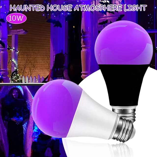 Detalle 2 de LIAISIMI UV Schwarzlichtlampe E27 10 W