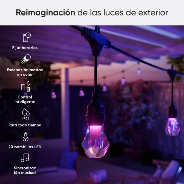 Thumbnail 1 de Nanoleaf Matter Essentials Guirnalda LED Exterior 30M 🌈🔌
