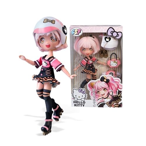 Detalle de 4SF Hello Kitty Golden Diva Roller, muñeca 19,5 cm