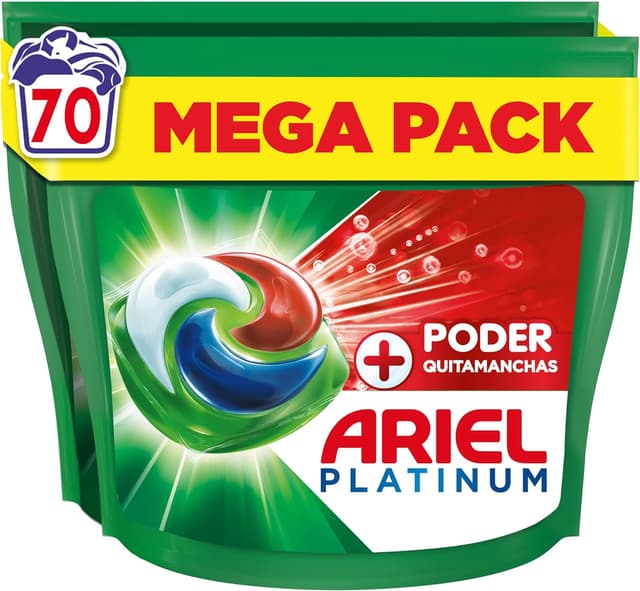 Imagen de Ariel PODs Platinum - Cápsulas para 70 Lavados con Quitamanchas en OfertitasTOP