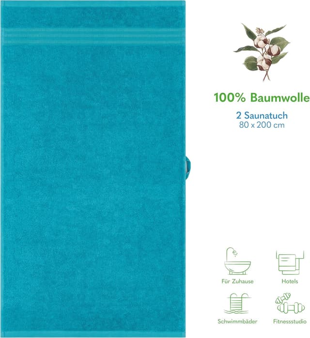 Thumbnail 2 de Hammetex Serviettes de bain 80x200 cm