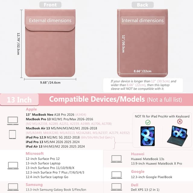 Detalle de 13 Inch laptop sleeve for MacBook