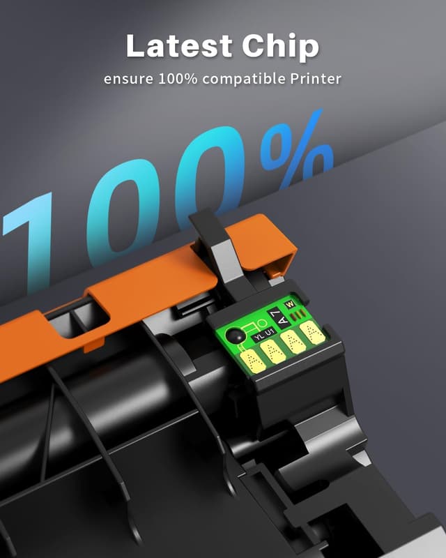 Detalle de INK4U 85A CE285A toner compatibile nero per HP LaserJet (2x confezione)