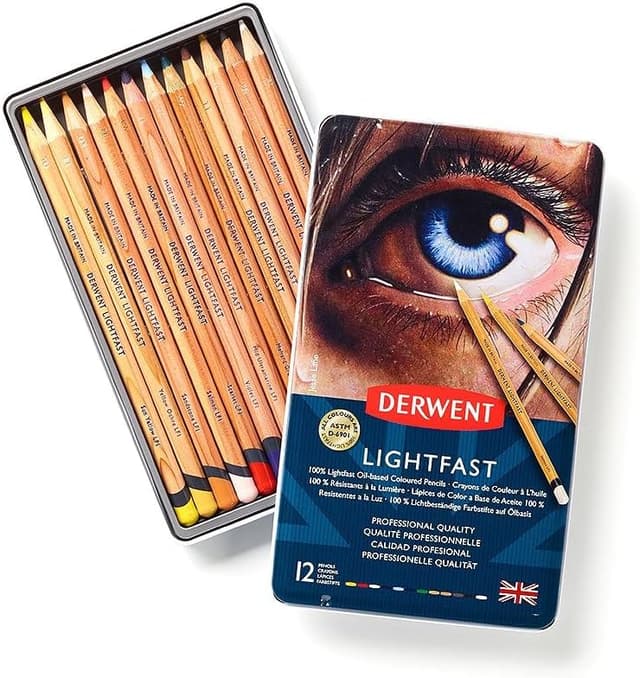Imagen de Derwent Lightfast Set 12 matite 4 mm 🎨 en OfertitasTOP