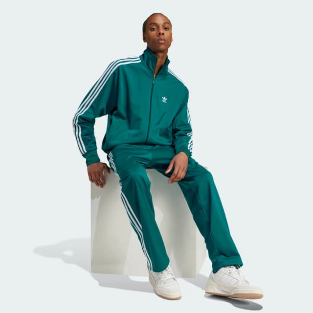 Detalle de adidas Firebird Adicolor Classics pantalón Turquesa 30 días