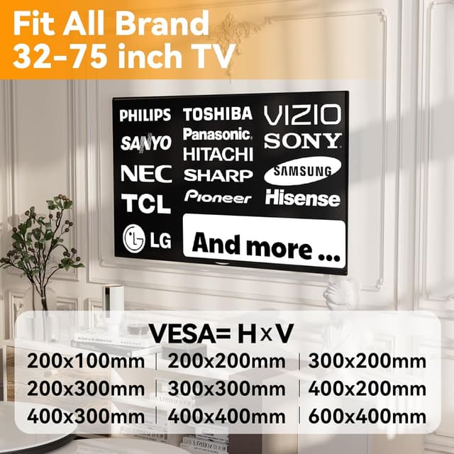 Detalle 2 de EZISE Studless TV Wall Mount