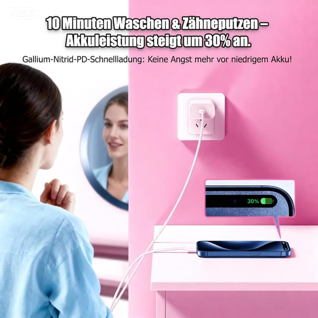 Detalle de 25W USB-C iPad Ladegerät inkl. Kabel