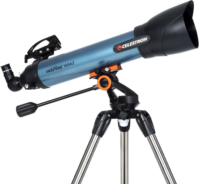 Detalle de Celestron Inspire 100AZ refractor telescope with built-in smartphone adapter (22403)
