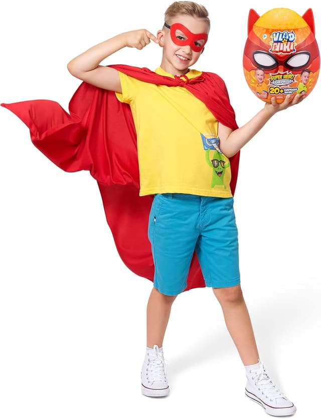 Detalle de ZURU 11701A Vlad & Niki Superhero Surprise – Uovo Rosso con accessori e action figure