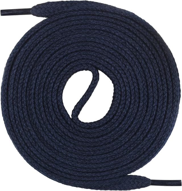 Detalle de Lacets plats Mount Swiss© Premium en coton (7 mm) – 1 paire, longueurs 45 à 200 cm