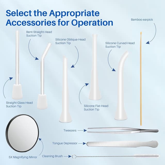 Detalle de Vhipu Tonsillenstein Entferner Set, 6 Saugmodi