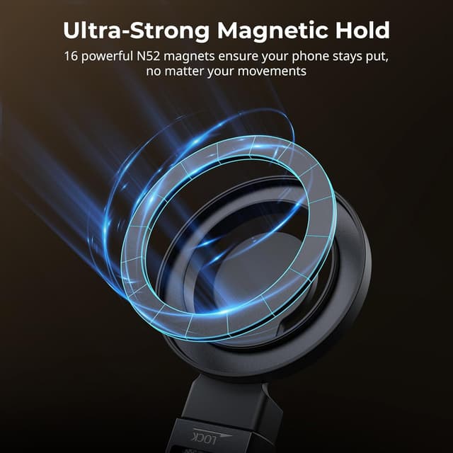 Detalle de SMALLRIG 5626 Kit de bras “magique” à pince pour MagSafe (iPhone) – bras flexible réglable jusqu’à 67 cm