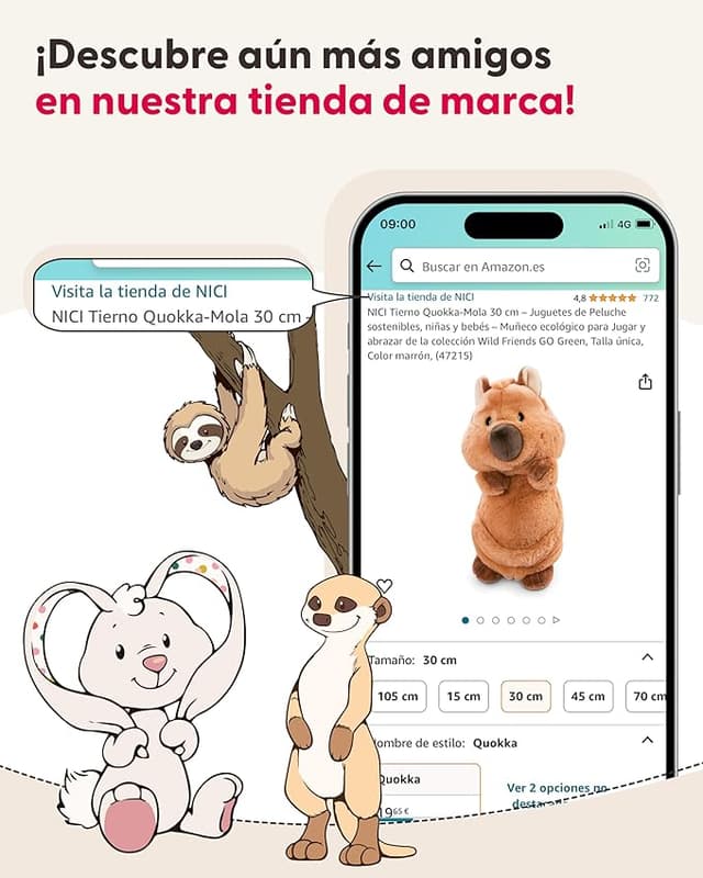 Thumbnail 6 de Nici peluche zorro Fridalie 25cm naranja: juguete suave para abrazar