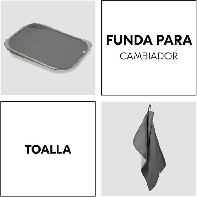 Thumbnail 2 de hauck Funda Cambiador Bebe 69x44 cm — Topper muselina y rizo