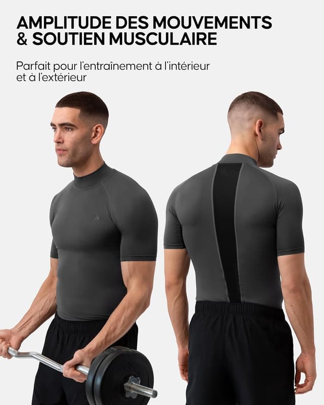 Thumbnail 3 de DANISH ENDURANCE T-shirt de compression à séchage rapide (lot de 2) pour homme