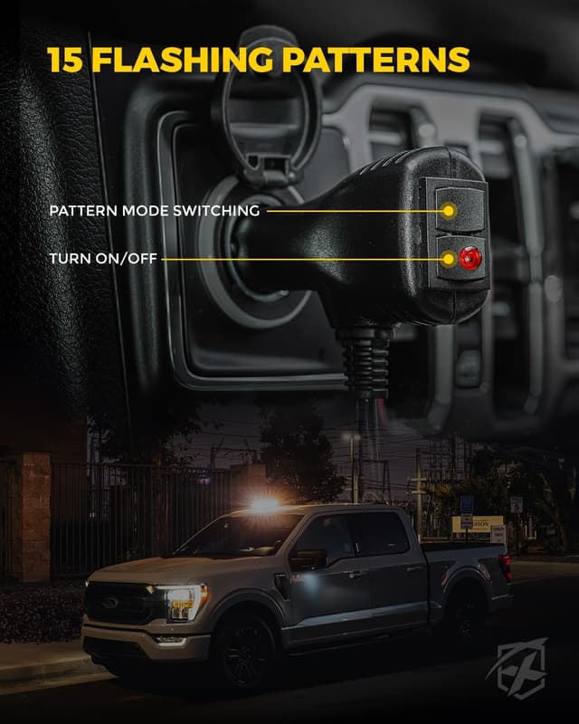 Thumbnail 6 de Xprite Upgraded 12" 72LED Rooftop Mini Strobe Light