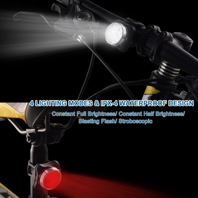 Thumbnail 6 de Balhvit Bike Light Set USB rechargeable 2-pack