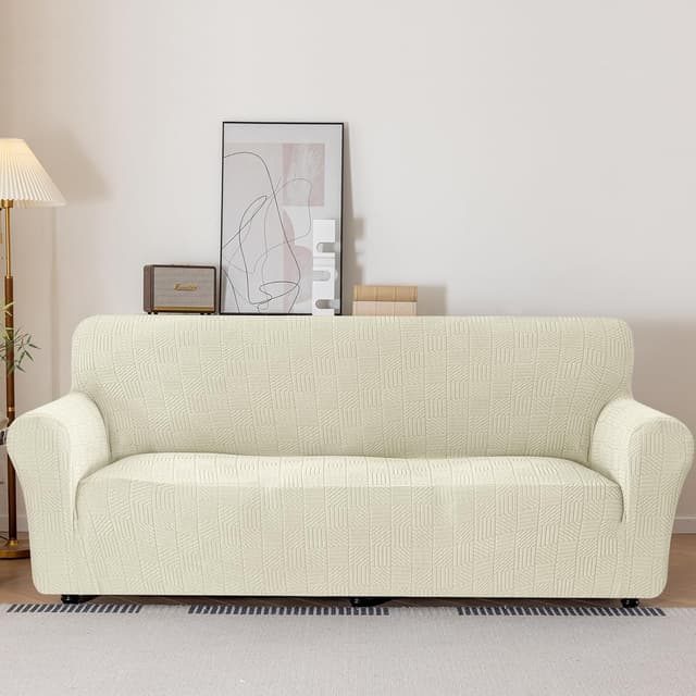 Detalle de Ystyle copridivano 3 posti beige 180-230 cm