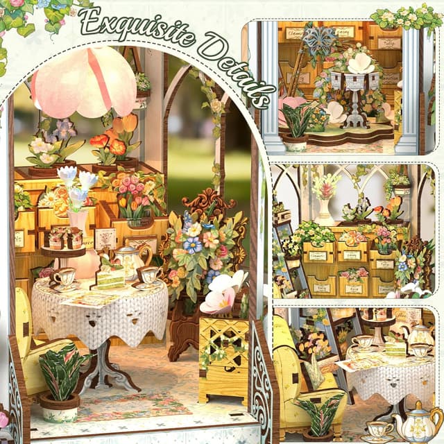 Thumbnail 3 de CUTEBEE Book Nook Windsor Flower House