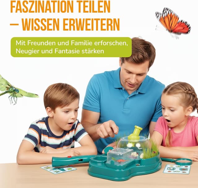 Detalle 2 de Clementoni Galileo Lab Insekten Beobachtungs-Station (59460) – Forschungsstation für Insekten, Raupen & Schmetterlinge ab 7 Jahren
