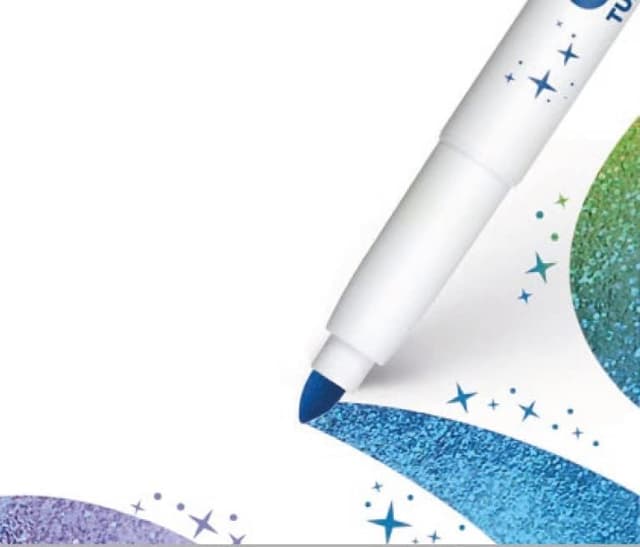 Thumbnail 4 de GIOTTO Turbo Glitter Rotuladores Lavables, Punta 5mm, 6 Colores