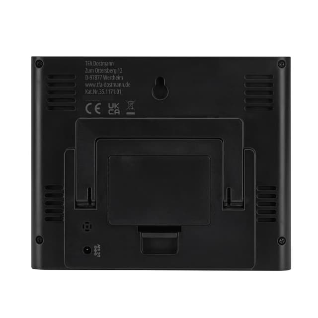 Detalle de TFA Dostmann 35.1171 stazione meteo con sensore esterno e display VA Contrast (termo/igrometro, previsioni, allarme temperatura) nero