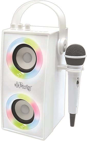 Detalle de LEXIBOOK BTP180Z iParty 🚀 Altavoz Bluetooth con karaoke y luz