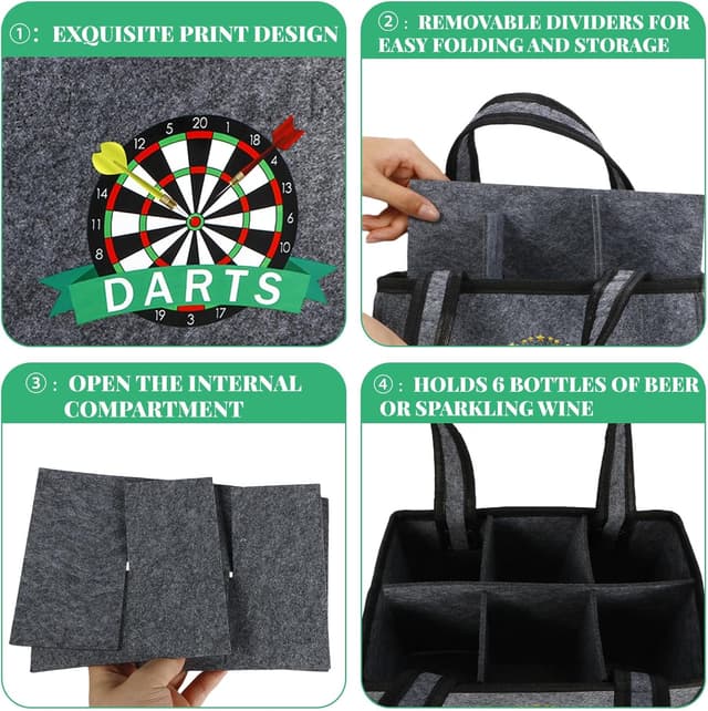 Detalle 2 de Anicy Dart Geschenk Männerhandtasche 6 Flaschen