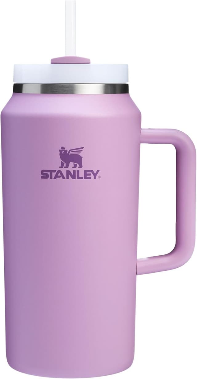 Detalle de STANLEY Quencher H2.0 Tumbler with Handle & Straw (64 oz) — FlowState 3-Position Lid, Lilac