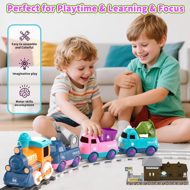 Detalle 2 de Toddler Train Set 10-Track ๐