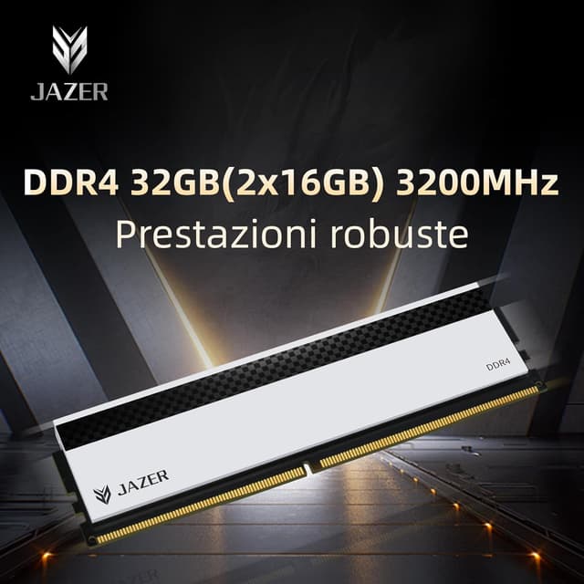 Detalle 2 de JAZER DDR4 RAM 32GB 3200MHz CL18