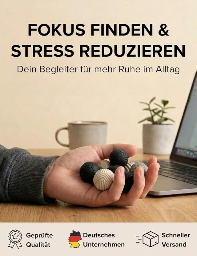 Detalle 2 de Magnetische Fidget Toys „Focus Dots“ mit Magnetkugeln – Antistress-Spielzeug (Schwarz-Grau)