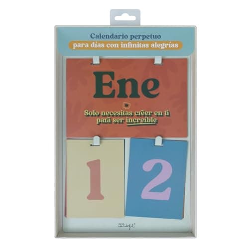 Imagen de Mr.Wonderful Calendario de pared perpetuo 18,5 x 30 cm en OfertitasTOP