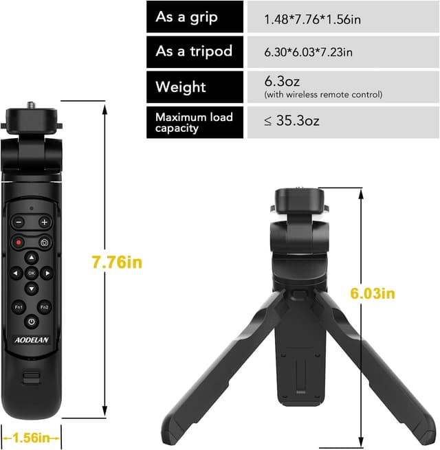 Thumbnail 4 de AODELAN Wireless Remote Mini Tripod for Canon
