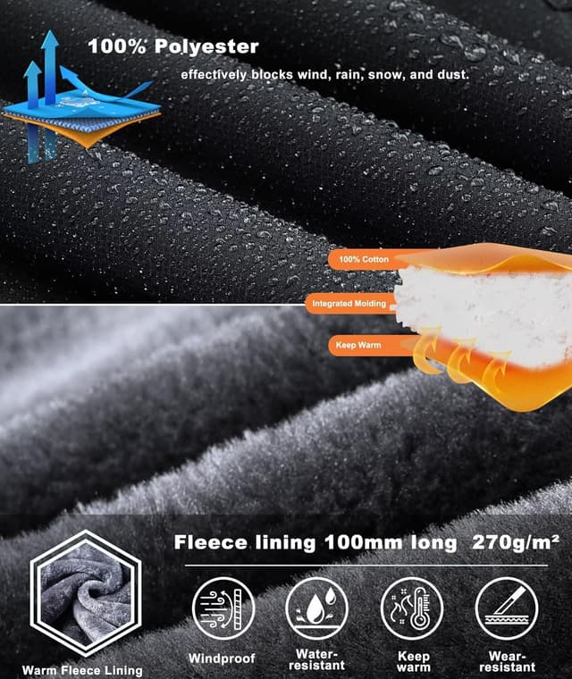 Detalle 2 de Zoofly Men's Mountain Ski Jacket Waterproof 1️⃣