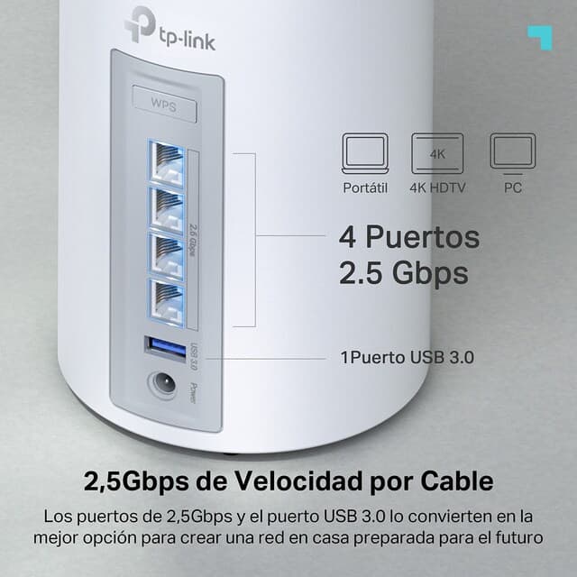 Detalle 1 de TP-Link Deco BE65 Wi-Fi 7 Mesh 600 m2 cobertura