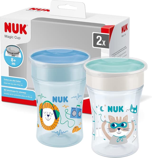 Imagen de NUK Magic Cup bicchiere antigoccia 230 ml – 2 pezzi en OfertitasTOP