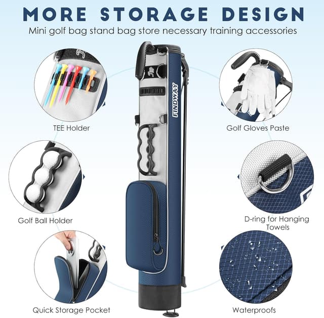 Detalle de Findway Golf Stand Bag 2.2 lb