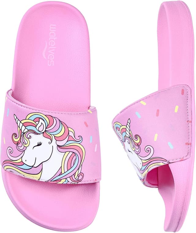 Detalle de Kinder-Badelatschen Sommer Hausschuhe – rutschfeste Badeschlappen für Jungen & Mädchen