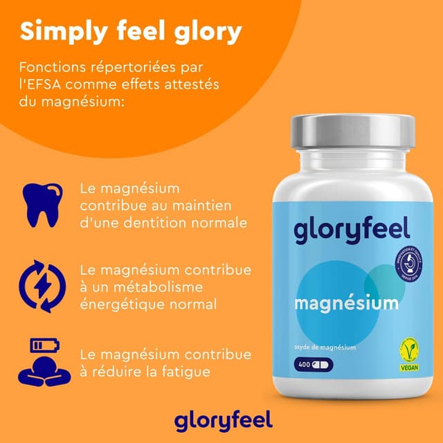 Detalle de Magnésium 400 Capsules 200 mg par gélule