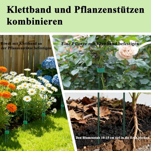 Thumbnail 4 de Metall Ringkäfige 3er-Set 40x25 cm Pflanzensupport